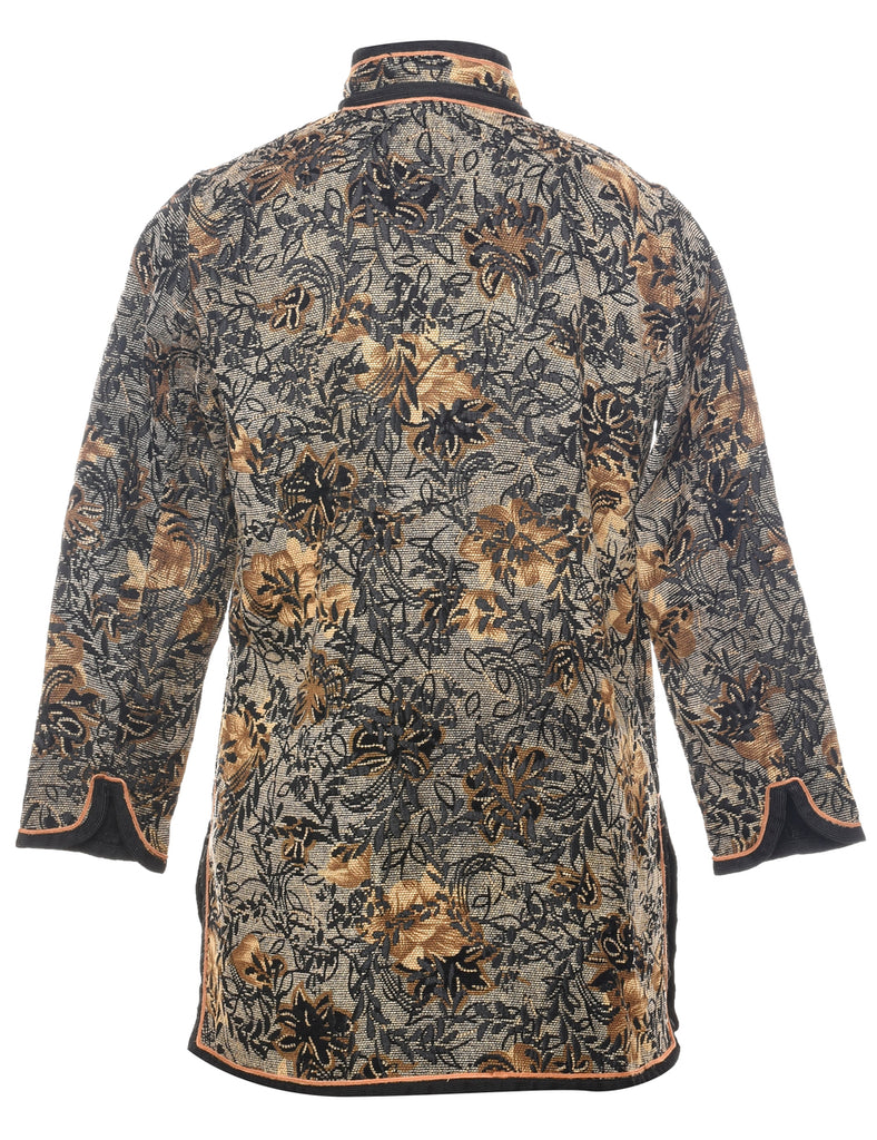 Floral Pattern Tapestry Jacket - XS