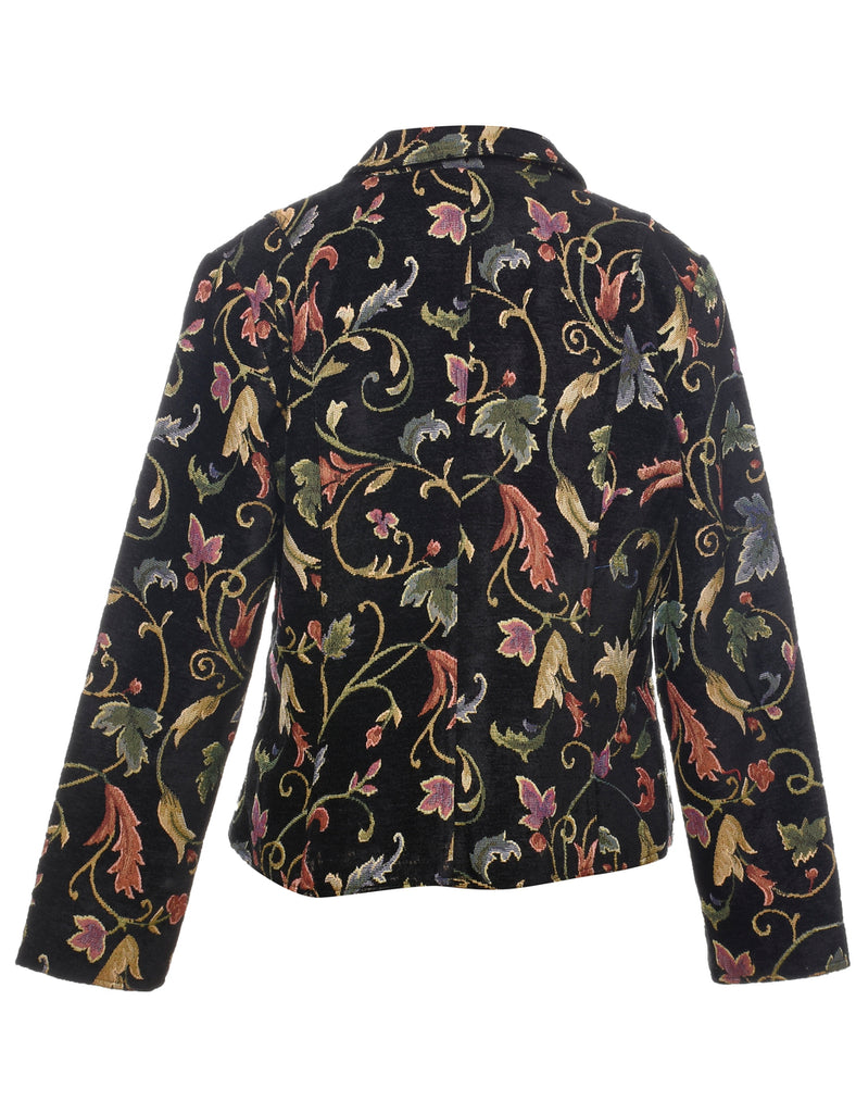 Floral Pattern Tapestry Jacket - M