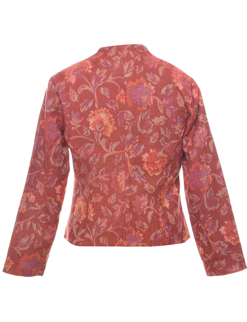 Floral Pattern Tapestry Jacket - M