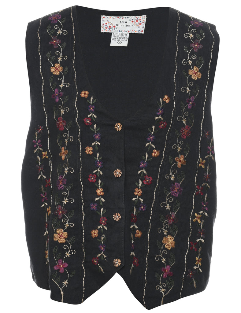 Floral Pattern Waistcoat - M