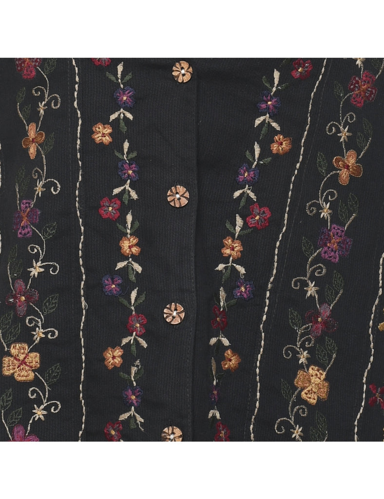 Floral Pattern Waistcoat - M