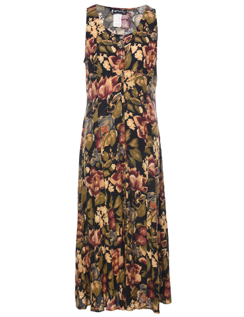 Floral Print Dress - M