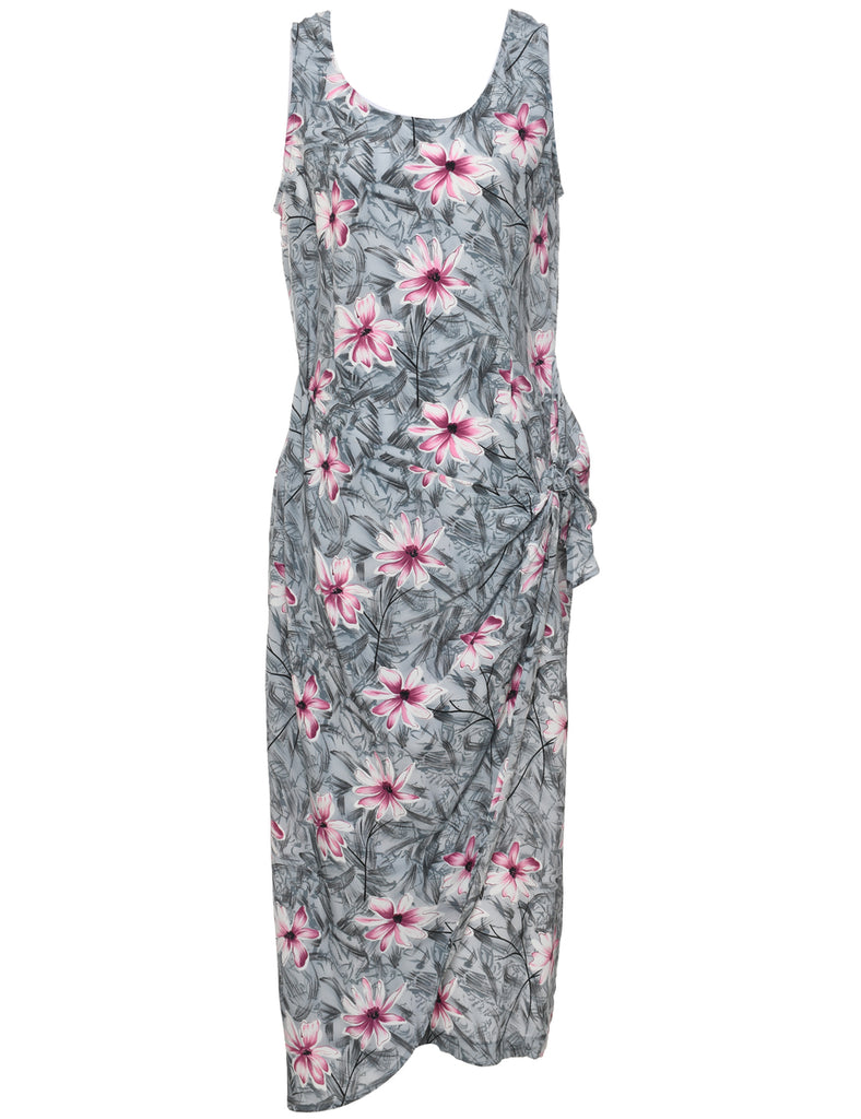 Floral Print Dress - L