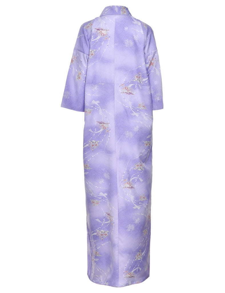 Floral Print Full Length Kimono - XL