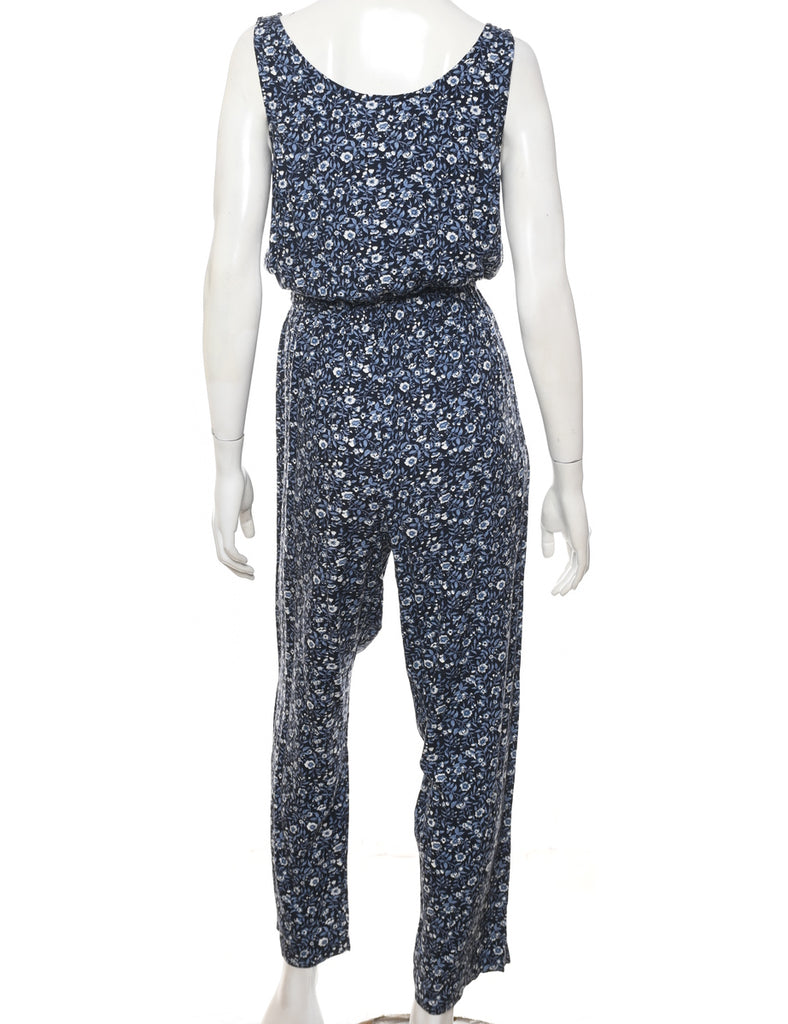 Floral Print Jumpsuit - M