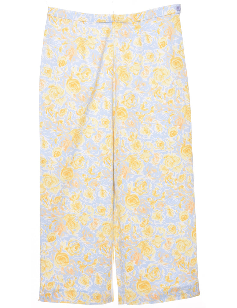 Floral Print Trousers - W32 L24