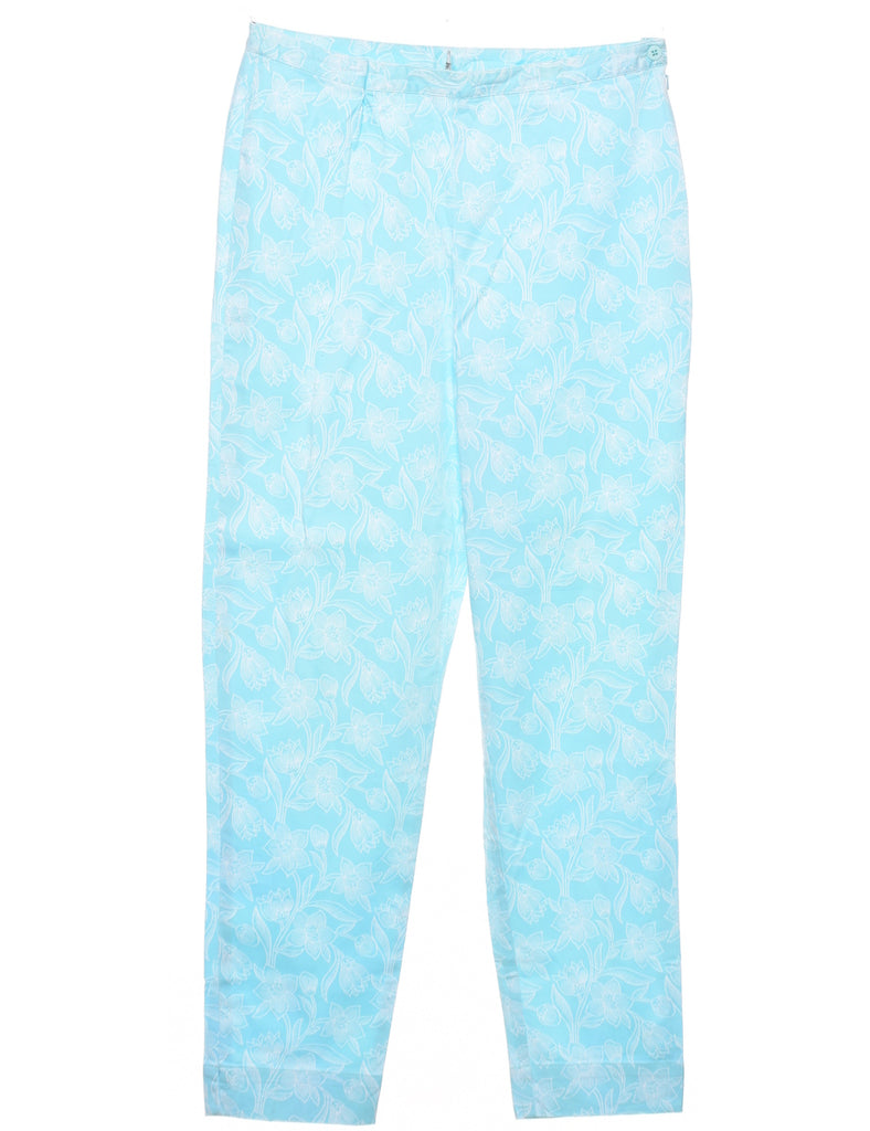 Floral Print Trousers - W31 L29