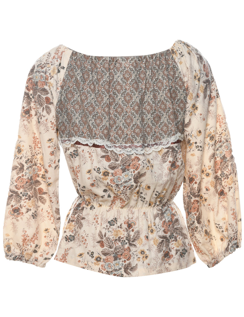 Floral Printed Top - M