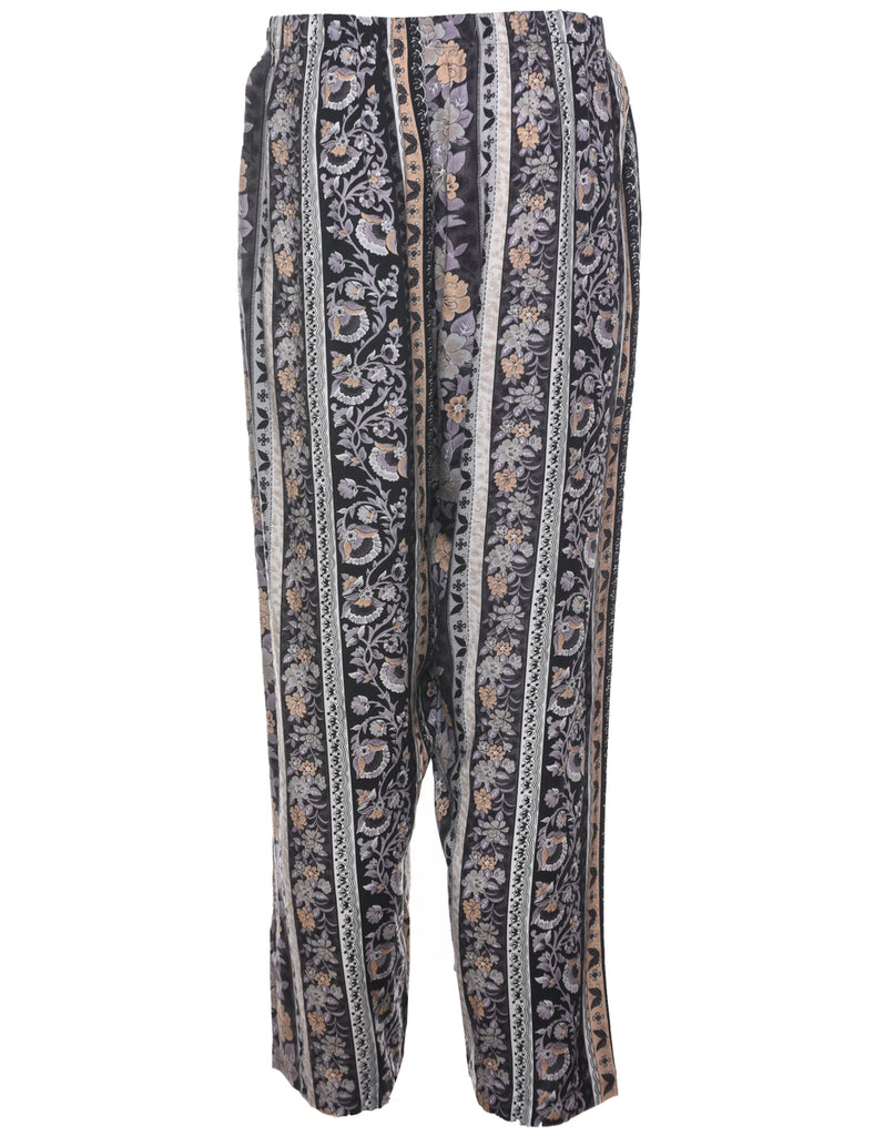 Floral Printed Trousers - W30 L28