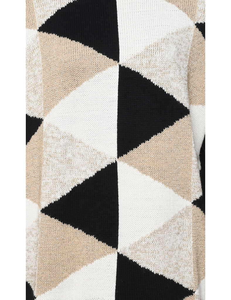 Geometric Pattern Jumper - L