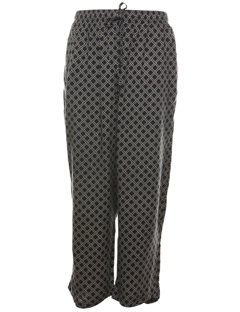 Geometric Pattern Trousers - W30 L26