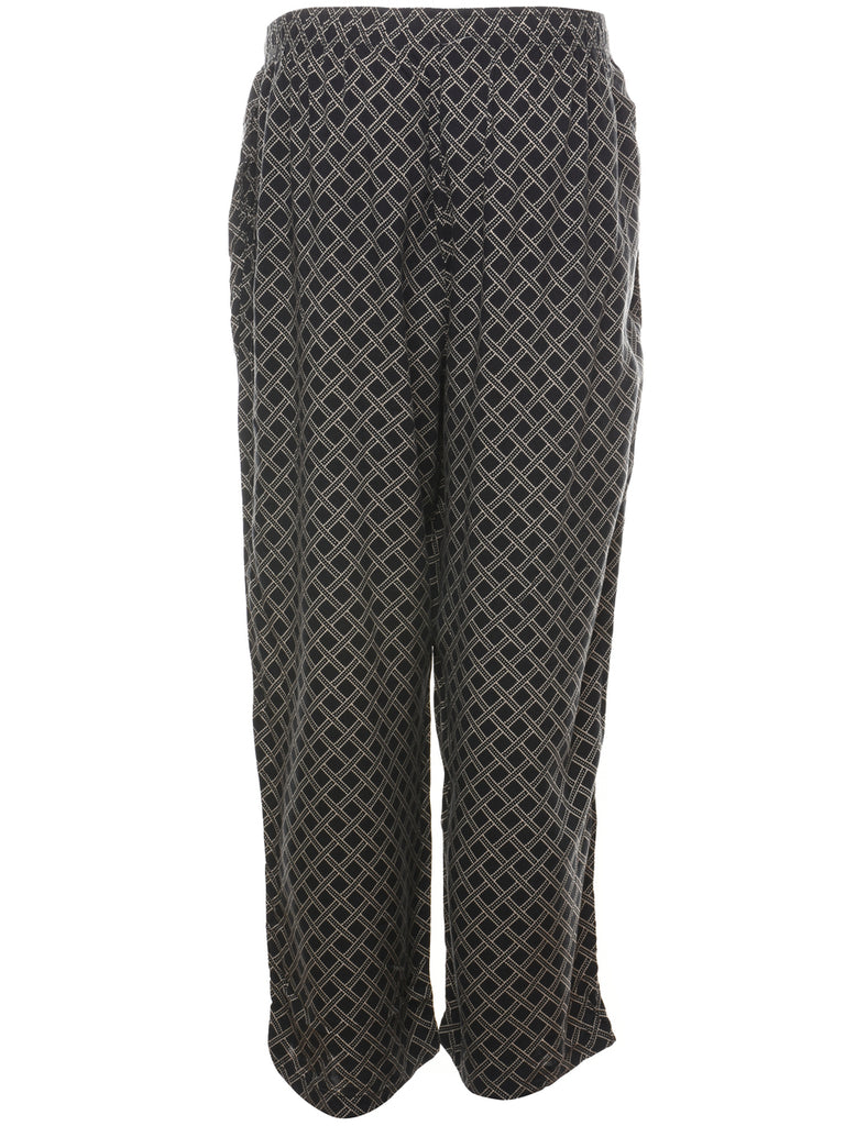 Geometric Pattern Trousers - W30 L26