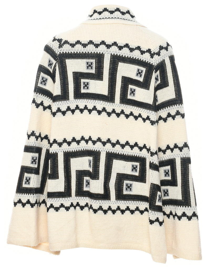 Geometric Print Cape - XS