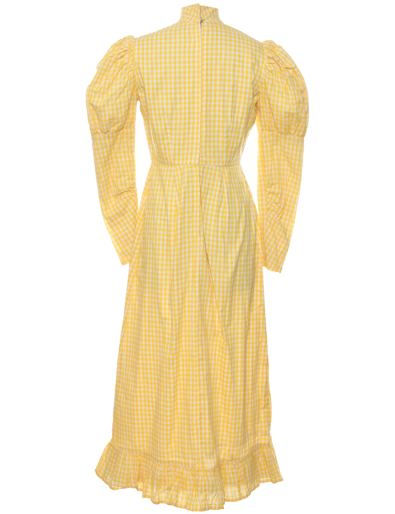 Gingham Maxi Dress - M