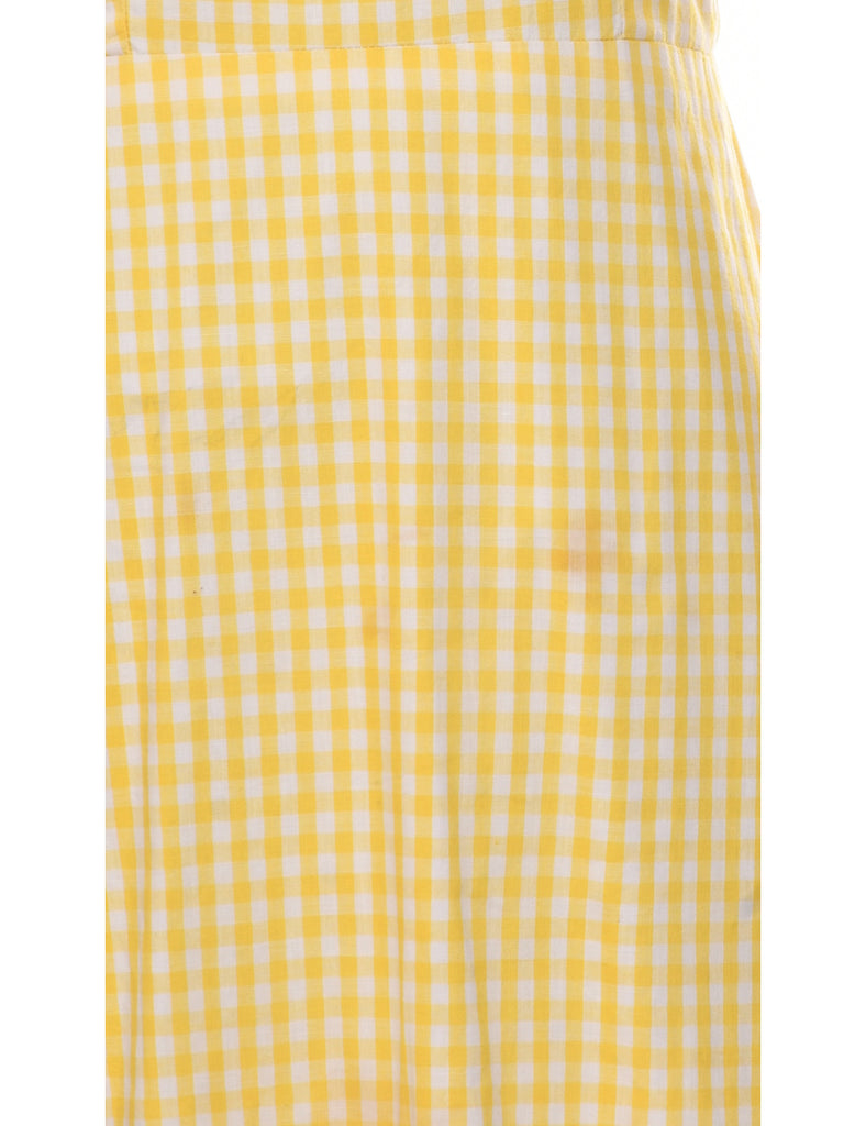 Gingham Maxi Dress - M