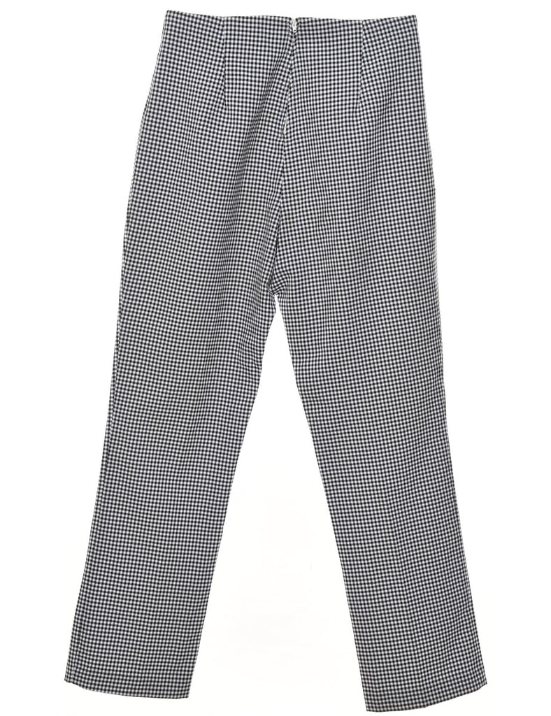 Gingham Pattern Trousers - W30 L31