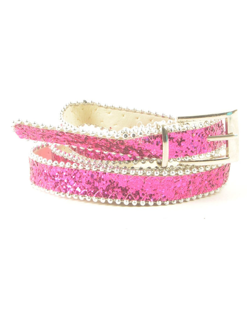 Glittery Skinny Belt - M