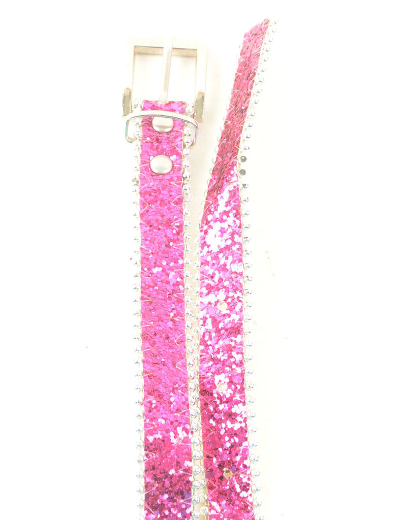 Glittery Skinny Belt - M