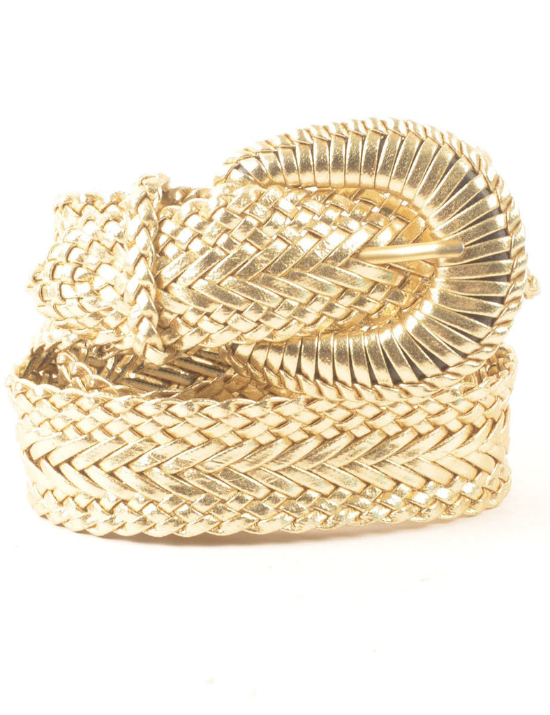 Gold Woven Belt - M