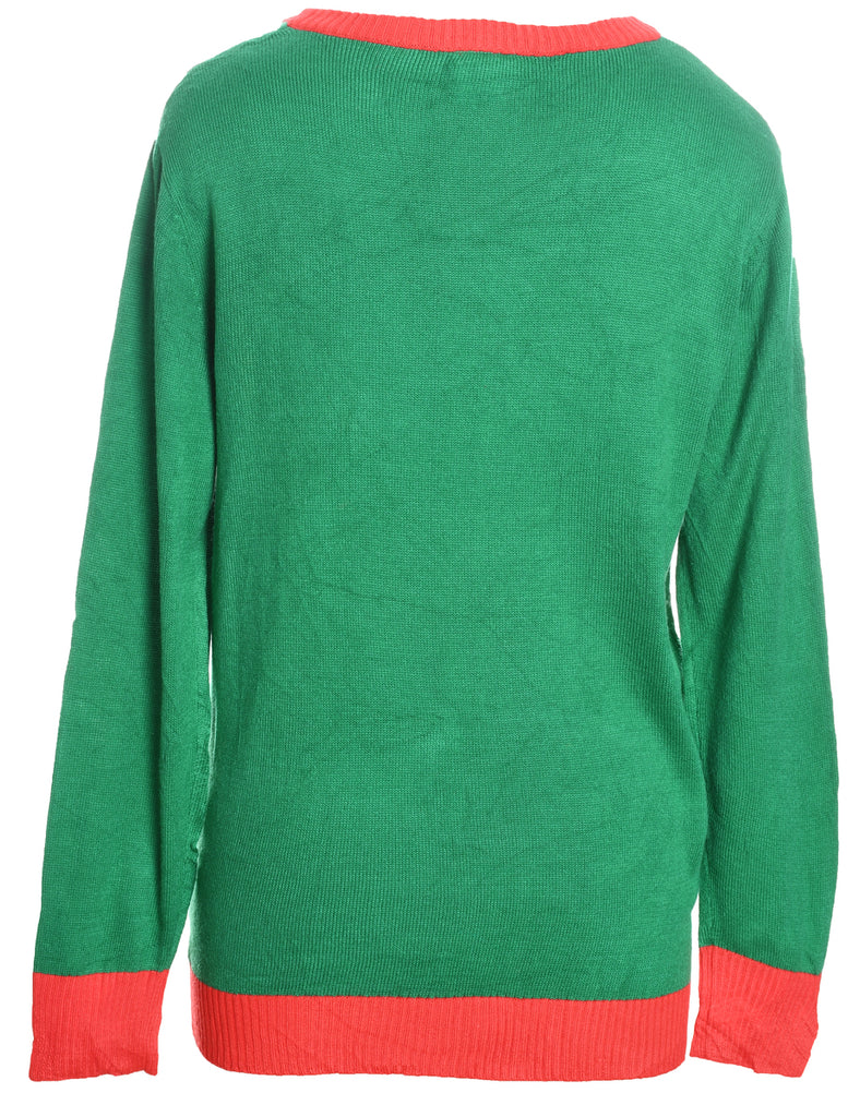 Green Christmas Jumper - M