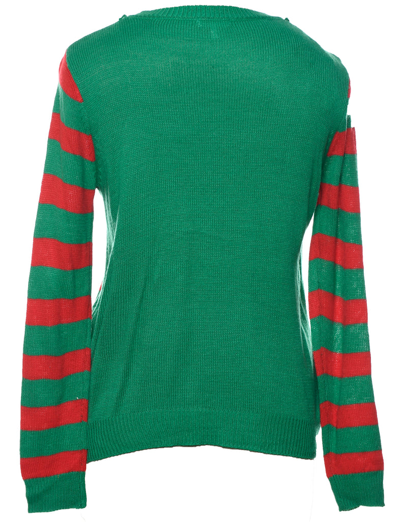 Green Christmas Jumper - M