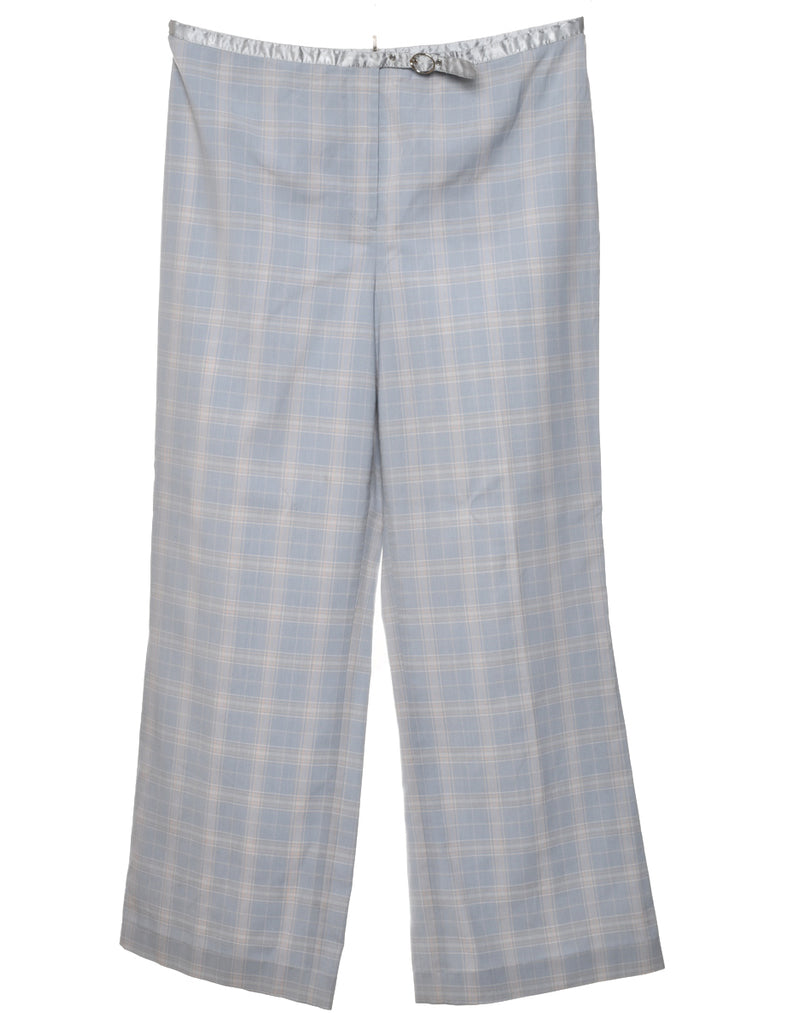 Grey Checked Trousers - W31 L27