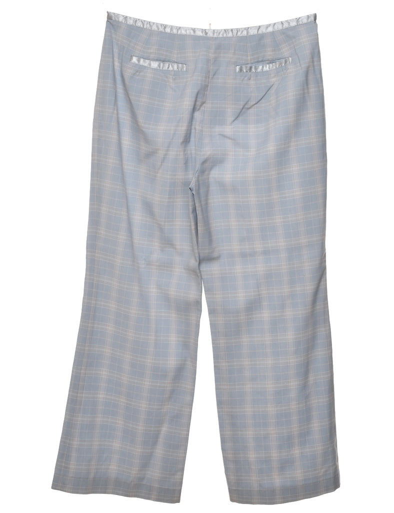 Grey Checked Trousers - W31 L27