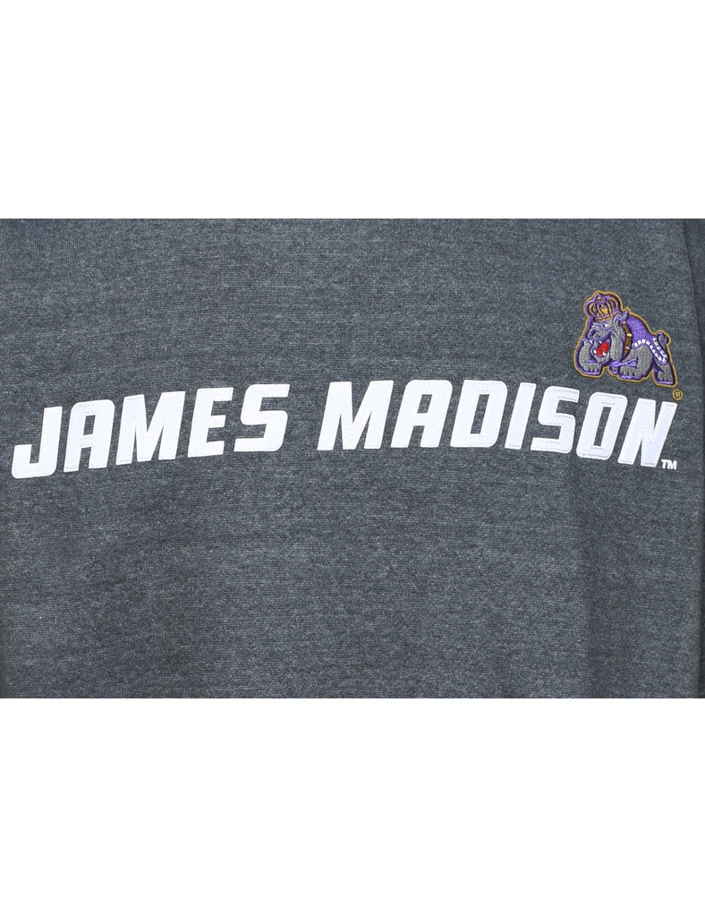 Grey James Madison Printed Sweatshirt - L