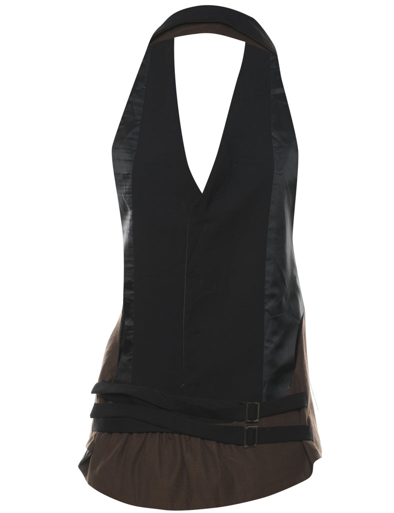 Halter Neck Waistcoat - M