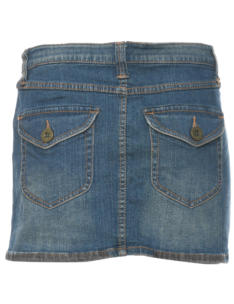 Harley Davidson Denim Skirt - L