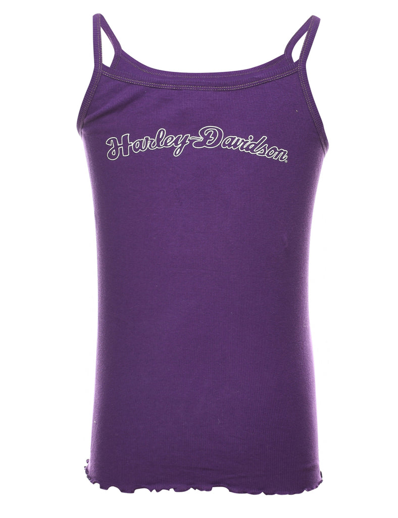 Harley Davidson Purple Y2K Vest - L