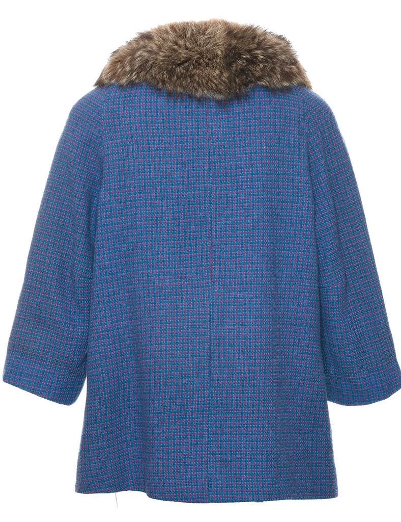 Harris Tweed Wool Coat - S