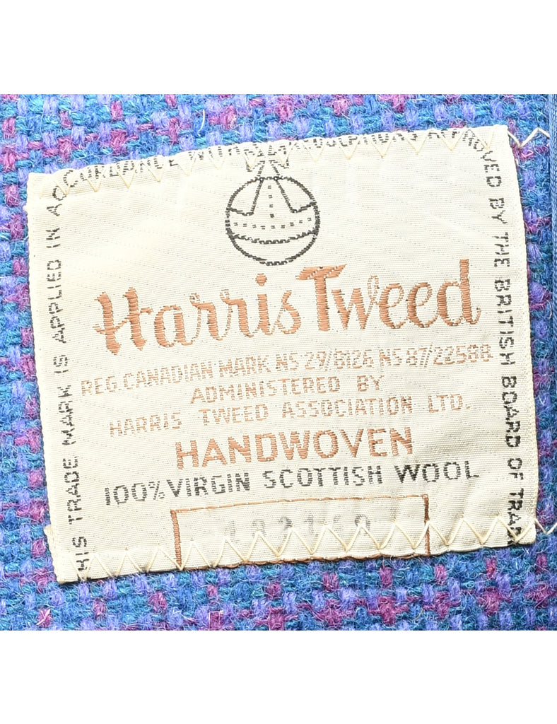 Harris Tweed Wool Coat - S