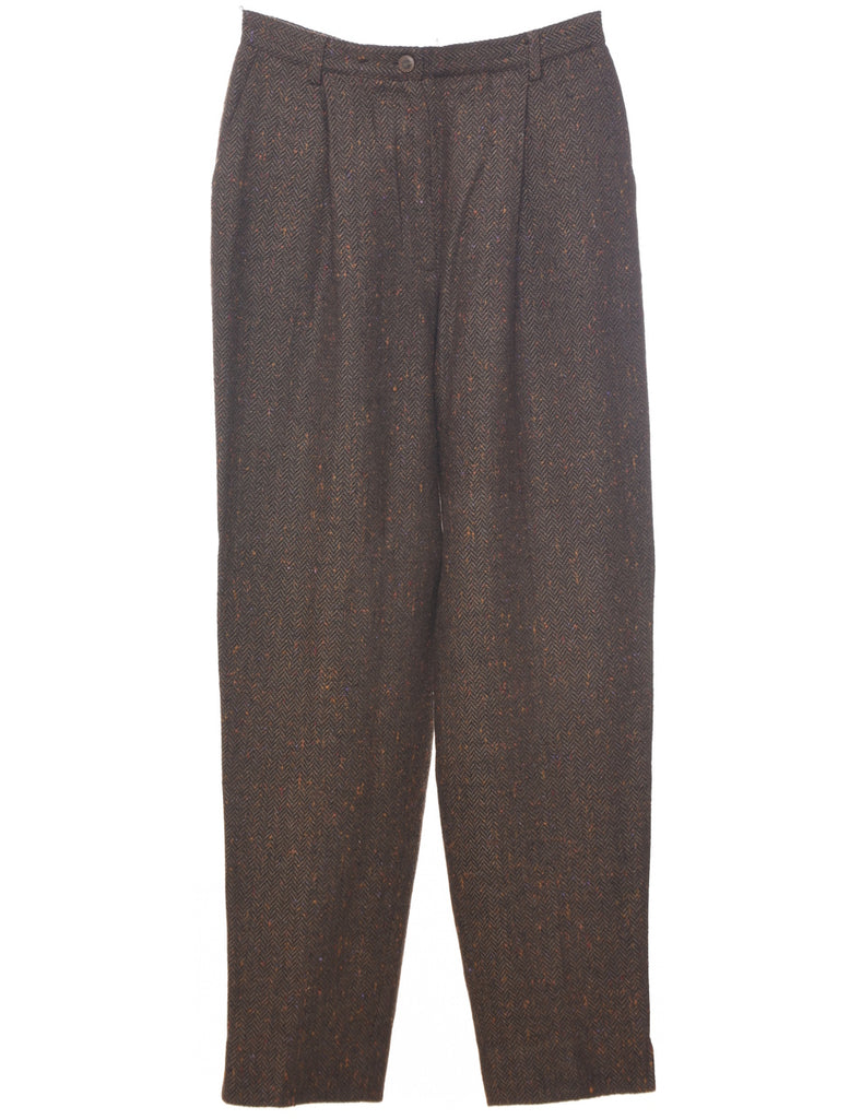 Herringbone Tweed Trousers - W27 L29