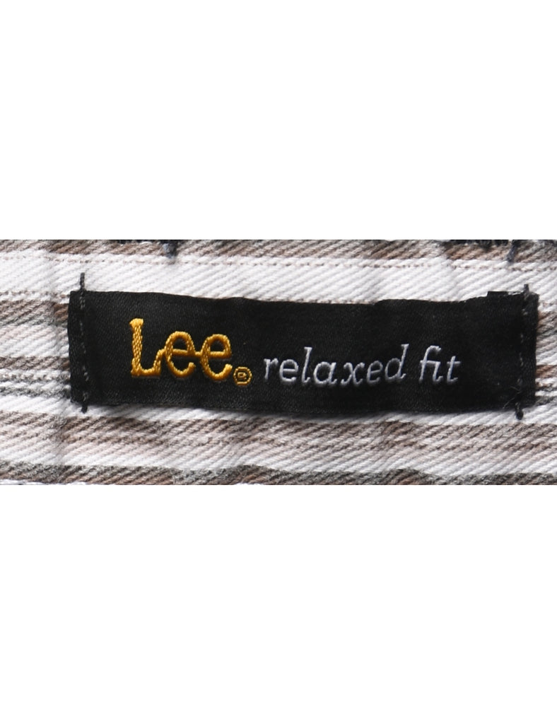 High Waist Black Elasticated Lee Jeans - W30 L32