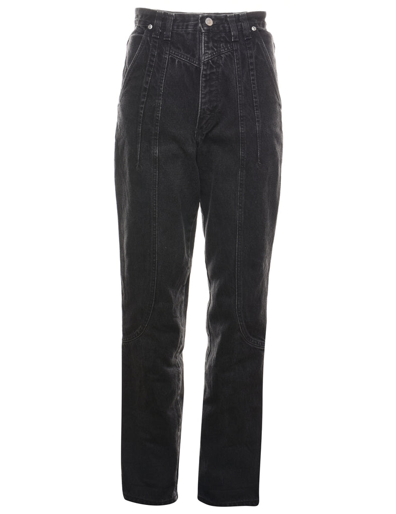 High Waist Black Wrangler Jeans - W24 L32