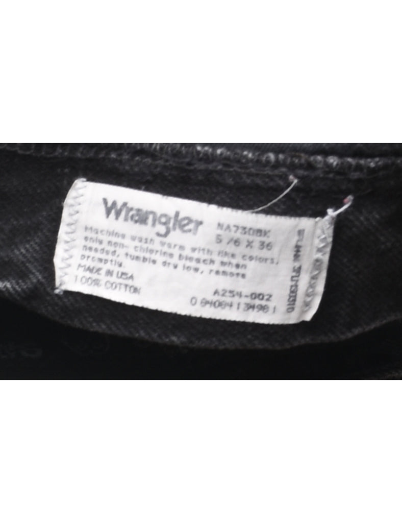 High Waist Black Wrangler Jeans - W24 L32