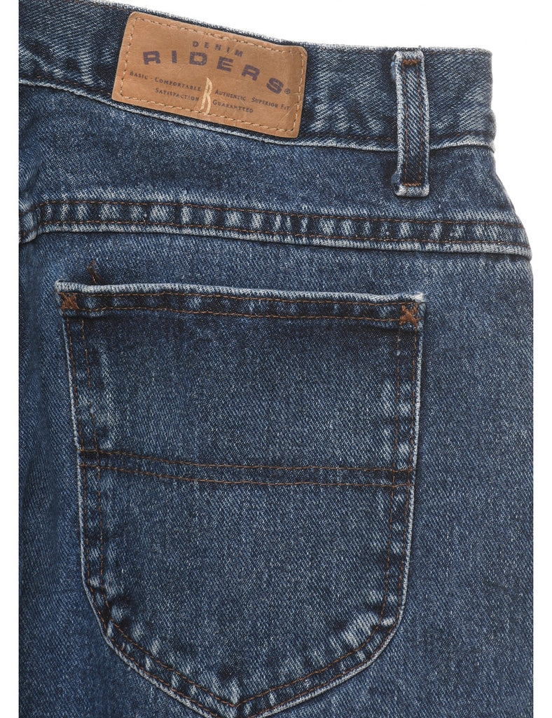 High Waist Dark Wash Tapered Jeans - W30 L28