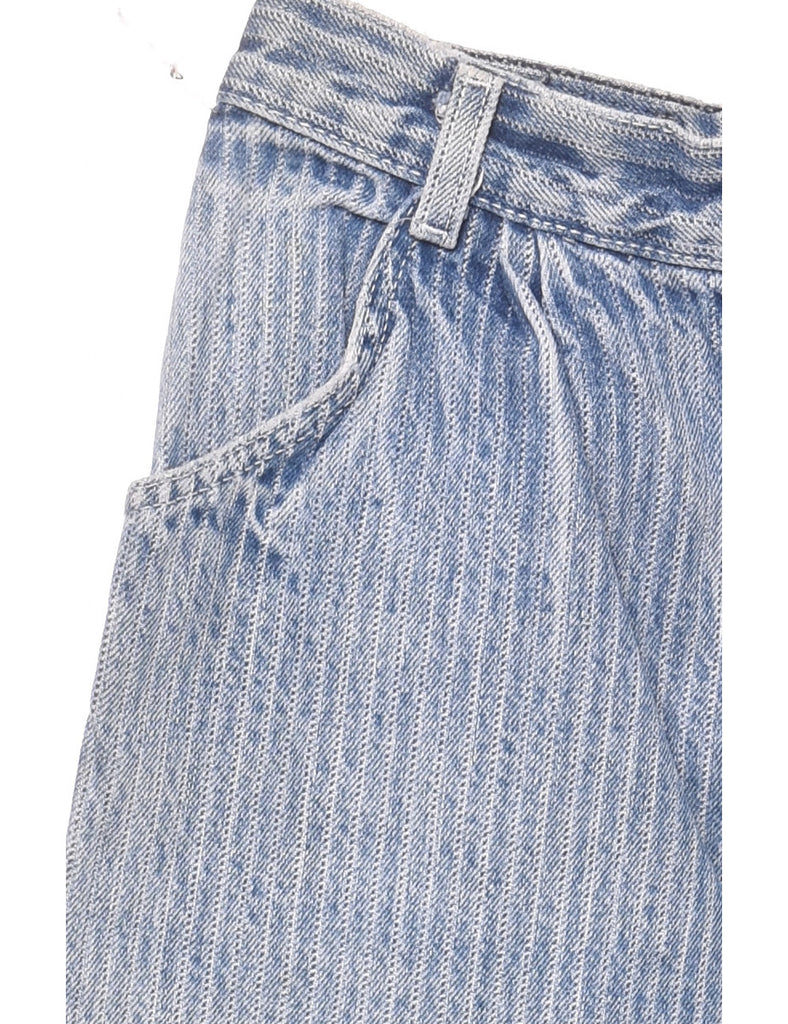 High Waist Levi's Striped Faded Wash Jeans - W22 L31