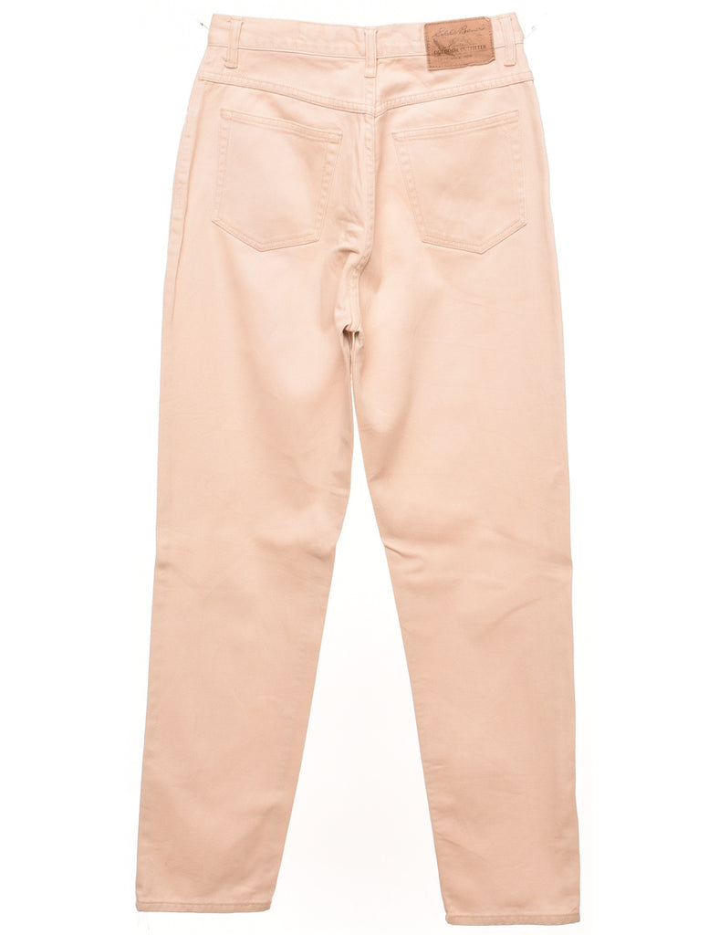 High Waist Pale Pink Tapered Jeans - W27 L29