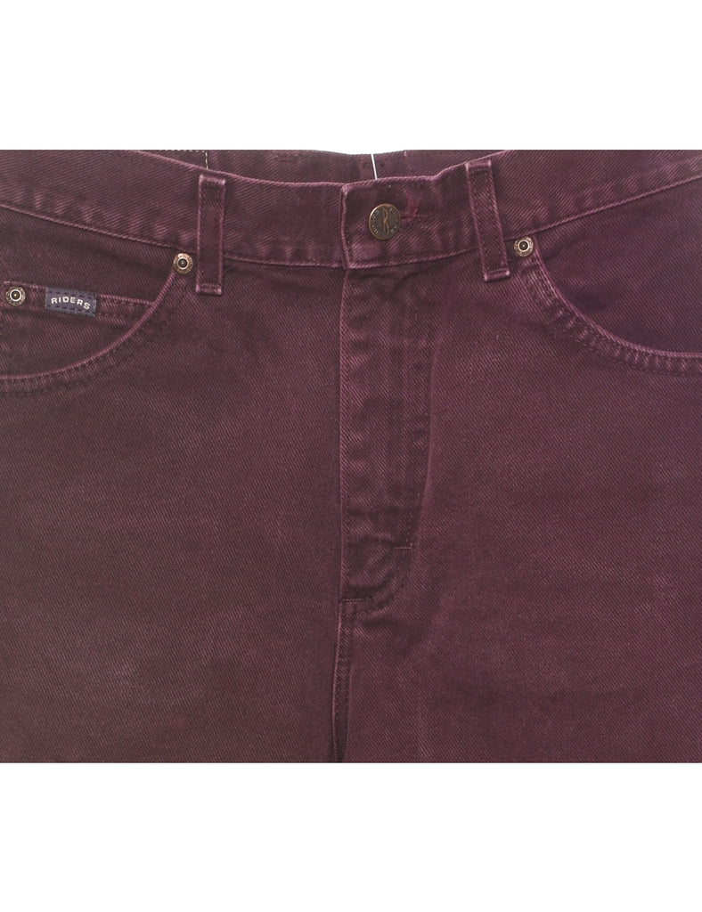 High Waist Plum Jeans Tapered Jeans - W28 L30