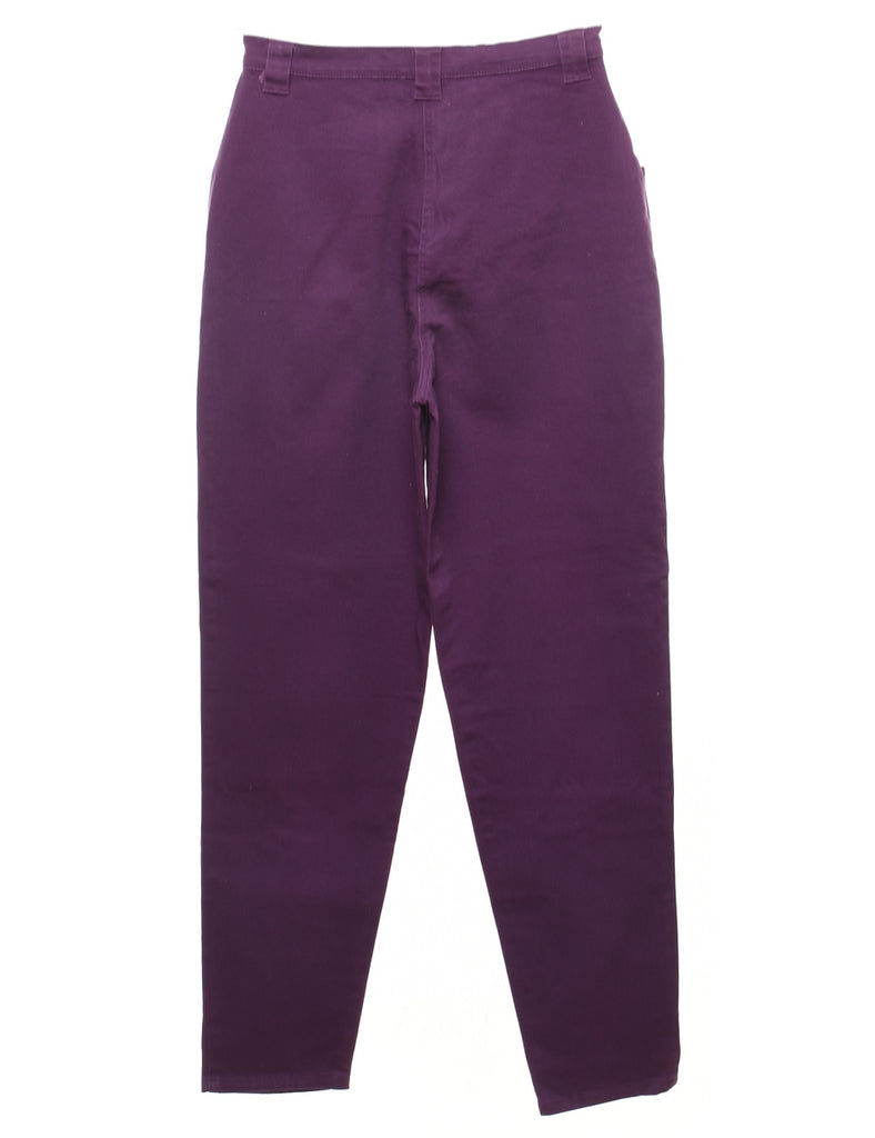 High Waist Purple Tapered Jeans - W28 L32