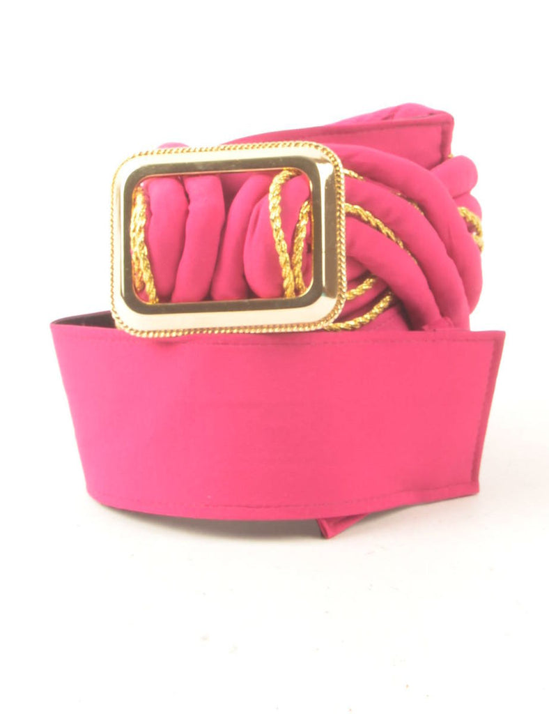 Hot Pink Fashion Belt - M