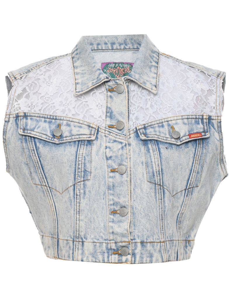 Jordache Denim Jacket Vest - S