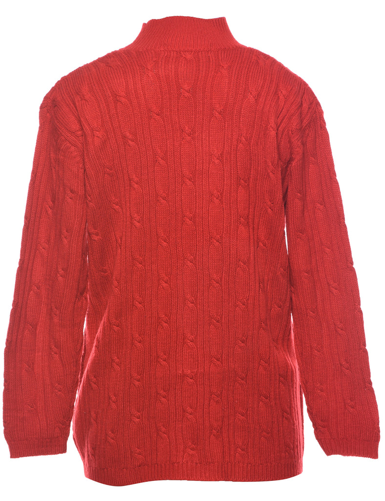 Karen Scott Cable Knit Jumper - S