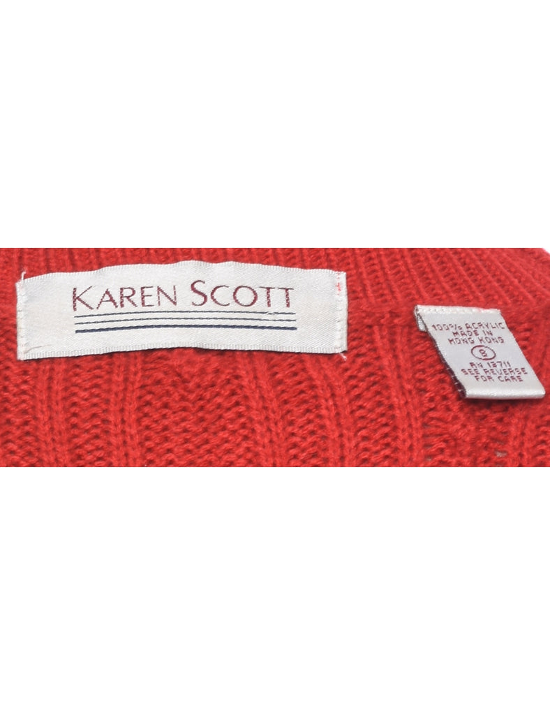 Karen Scott Cable Knit Jumper - S