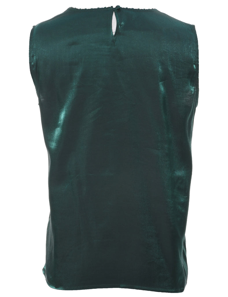 Karen Scott Dark Green Top - L