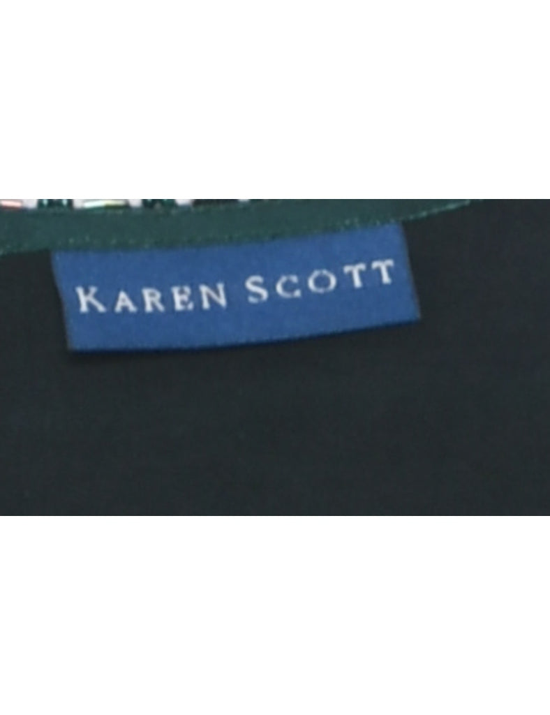 Karen Scott Dark Green Top - L