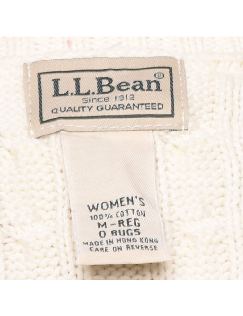 L.L. Bean Cable Knit Jumper - M