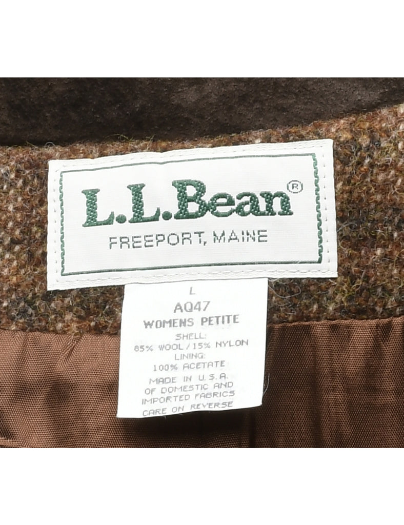 L.L. Bean Petite Wool Coat - L